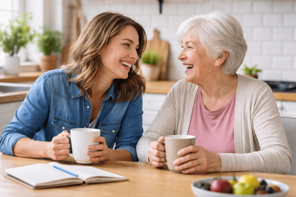 Helping an aging parent stay socially connected at home